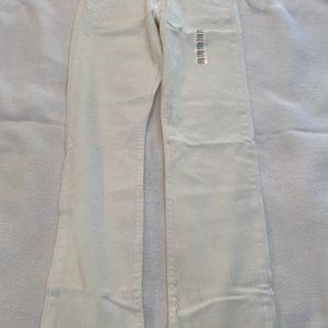 LEVI'S 501 STRAIGHT LEG JEANS WOMEN BUTTON FLY WHITE